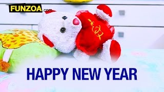 Happy New Year  Funny Whatsapp Video For Friends amp Family  Funzoa Mimi Teddy  New Year Greetings [upl. by Bolton]