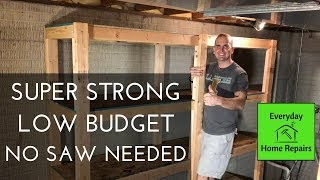 How To Build Storage Shelves  Easy Build [upl. by Younger]