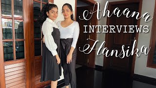 Ahaana INTERVIEWS Hansika  Garden Diaries  Ahaana Krishna  Hansika Krishna [upl. by Rigby779]