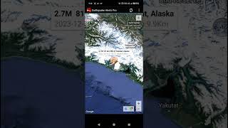 27 Earthquake Strikes NW of Yakutat Alaska [upl. by Sweyn289]