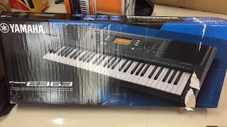 Yamaha PSR E363 Unboxing live😘😀 [upl. by Akima]