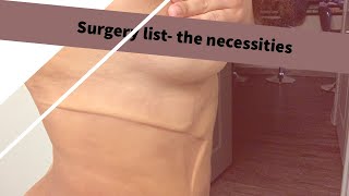 Surgery BBL and Lipo 360 supply list  the necessities [upl. by Tnirb]