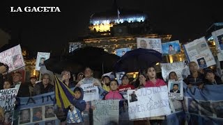 Bajo la lluvia cientos de personas acompañaron a Lebbos en la marcha contra la impunidad [upl. by Alverson]