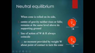 Chapter 5 Turning Effects Part 4  Stable Unstable and Neutral Equilibrium [upl. by Neuburger]