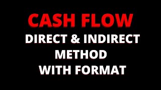 Classification of Cash Flow  Direct method and indirect method  Format  Cash Flow [upl. by Flieger266]