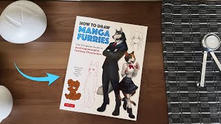 How to draw Manga Furries Characters  Book Review [upl. by Ateinotna]