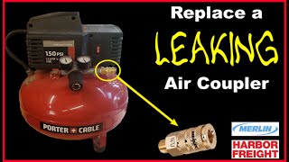 Replacing Air Coupler on my Pancake Air Compressor [upl. by Lorimer297]