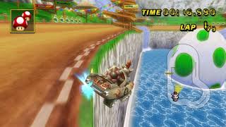 MKWii TAS Yoshi Falls  100232 Kart [upl. by Trixie]