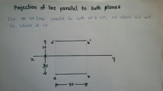 Projection of Line parallel to both planes  With Examples  Easy Method [upl. by Jilleen]