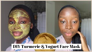 DIY Yogurt amp Turmeric Face Mask  For Hyperpigmentation amp Acne Scars [upl. by Kozloski]