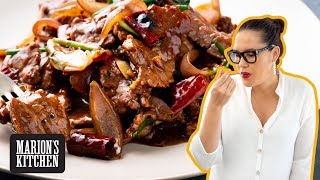 My Mongolian beef recipe amp how to make a tender beef stirfry 👊  Marions Kitchen [upl. by Oleic]