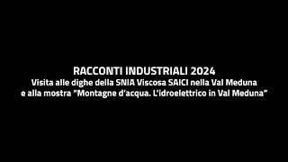 Visita alle dighe della Snia 20 ottobre 2024 [upl. by Airtina]