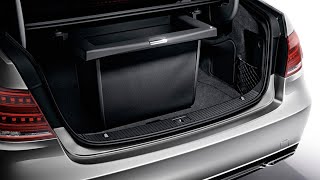 Mercedes Retrofit Installation Trunk Comfort Storage Box MercedesBenz W212 W213 W205 W222 W218 [upl. by Pelagias521]