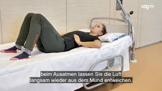 Übungen Physiotherapie bei Krankenhausaufenthalt [upl. by Llenil903]