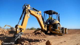 CAT 420F Loader Backhoe Digging [upl. by Zink]