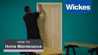 How to Hang an Interior Door with Wickes [upl. by Deraj]