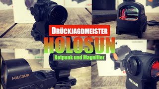 Drückjagdmeister – Rotpunktvisier und Magnifier von Holosun Top Ausrüstung für Drückjagd und mehr [upl. by Ahsinit384]