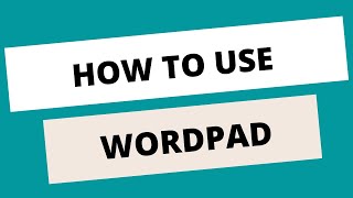 How To Use Wordpad  A Free Alternative to Microsoft Word  Windows For Beginners Lesson 5 [upl. by Oryaj888]