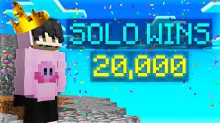 20k Solo Wins in Hypixel Skywars [upl. by Eiger]