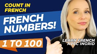 French numbers 1100  Learn to count in French French language episode [upl. by Dyna569]