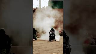 Extreme Burnout on Kawasaki 636 [upl. by Brunk]