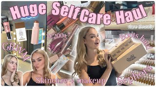 SELF CARE SHOPPING HAUL amp GRWM 🛍️ Restarting my make up collection 💄Sephora TikTok viral makeup [upl. by Nohtiek]