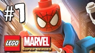 Lets Play SpiderMan LEGO Marvel Super Heroes Part 1 Sandman [upl. by Randa]