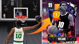 DARK MATTER CODY WILLIAMS GAMEPLAY IN NBA2K24 MYTEAM HE MIGHT BE BETTER THAN GLEN RICE [upl. by Antonin]