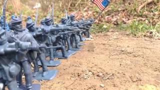 Civil War Stop Motion  Battle of Little Round Top [upl. by Namaan594]