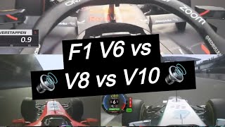 F1 V6 V8 V10  F1 Engine amp Lap Time Comparison across different years of Formula 1 [upl. by Araccot778]