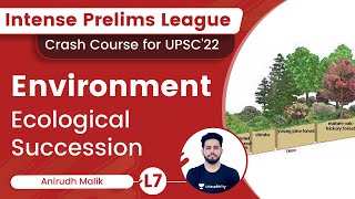 L7 Ecological Succession  Environment  Intense Prelims League  UPSC CSEIAS  Anirudh Malik [upl. by Aenil992]