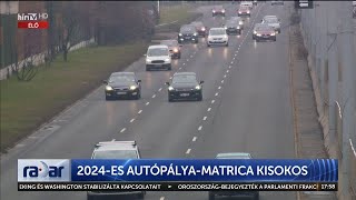 Radar  2024es Autópályamatrica kisokos 20240109  HÍR TV [upl. by Namya785]