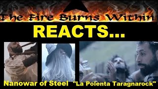 Nanowar Of Steel  La Polenta Taragnarock  Fun Folk Metal Reaction 🔥😂🤘 [upl. by Sukcirdor]