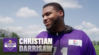 Christian Darrisaw Talks Contract Extension 2024 Training Camp amp Becoming a Better Leader [upl. by Peper724]