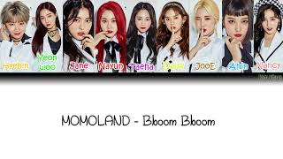 Momoland 모모랜드 – Bboom Bboom 뿜뿜 Lyrics HanRomEngColor Coded [upl. by Hanima736]