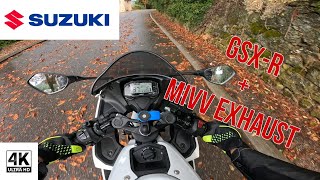 RIDE POV  SUZUKI GSXR 125  MIVV EXHAUST  4K FULL HD [upl. by Eegnat439]