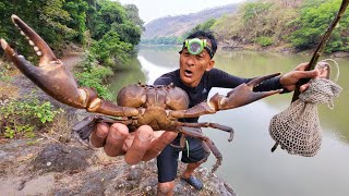 Don jose agarro un cangrejo Gigante de rio 😱 [upl. by Syhr]