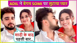 Adil Khan Durrani First Romantic Video With New Wife Somi Khan Says Ye Meri Biwi Hai [upl. by Baggs573]