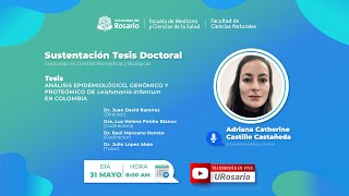 Defensa de Tesis Análisis Epidemiológico Genómico y Proteómico de Leishmania Infantum [upl. by Annuahs612]