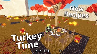 Roblox Factory Simulator  Thanksgiving Update amp All Possible Turkey Recipes Tier 16 [upl. by Scurlock]