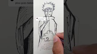 Gambar gojo satoru art gambar drawing gambarbagus anime sketch jujutsukaisen gojo fyp fypp [upl. by Sidoney388]