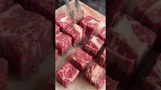 The Wagyu Steak Thats Taking the Internet By Storm Cooking It on a Salt Block  village azercay [upl. by Annerol]