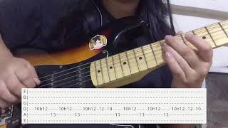 247  celina sharma guitar tutorialtabs on screen [upl. by Nolrac595]