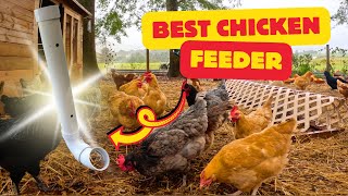 DIY Chicken Feeder The Best Way to Feed Your Flock [upl. by Zima64]