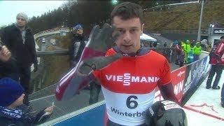 FIBT  Mens Skeleton World Cup 20132014  Winterberg Heat 2 [upl. by Adnolehs]