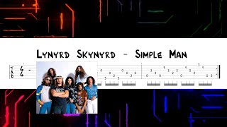 Lynyrd Skynyrd  Simple Man  GUITAR TAB Standard tuning [upl. by Elleniad207]