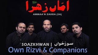 Shahadat e Bibi Fatima Zahra 2019  Salam Ammaan Zahra sa  Own Rizvi 20191440 [upl. by Aloisia]