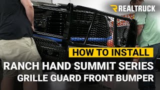 How to Install Ranch Hand Summit Series Grille Guard Front Bumper on a 2020 Ram 2500 [upl. by Calen117]