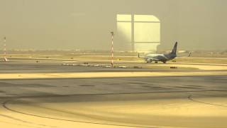 Oman Air B737 at Muscat Airport [upl. by Isdnyl489]