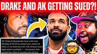 🔴Drake And Akademiks THREATENED With LAWSUIT Over “Meet The Grahams” COVER 😳 [upl. by Grunberg]